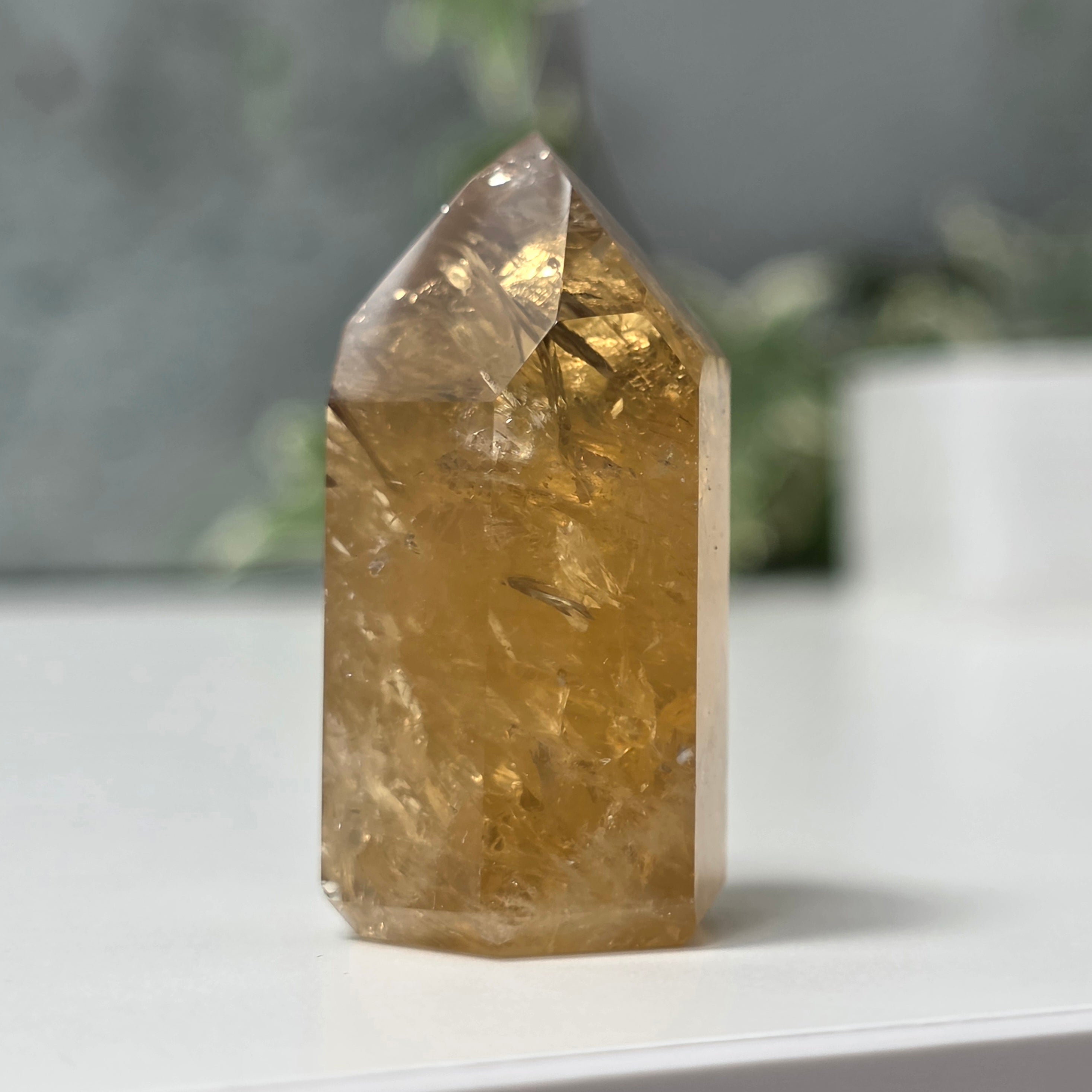 Obelisc citrin Brazilia calitate Extra AAA model 13