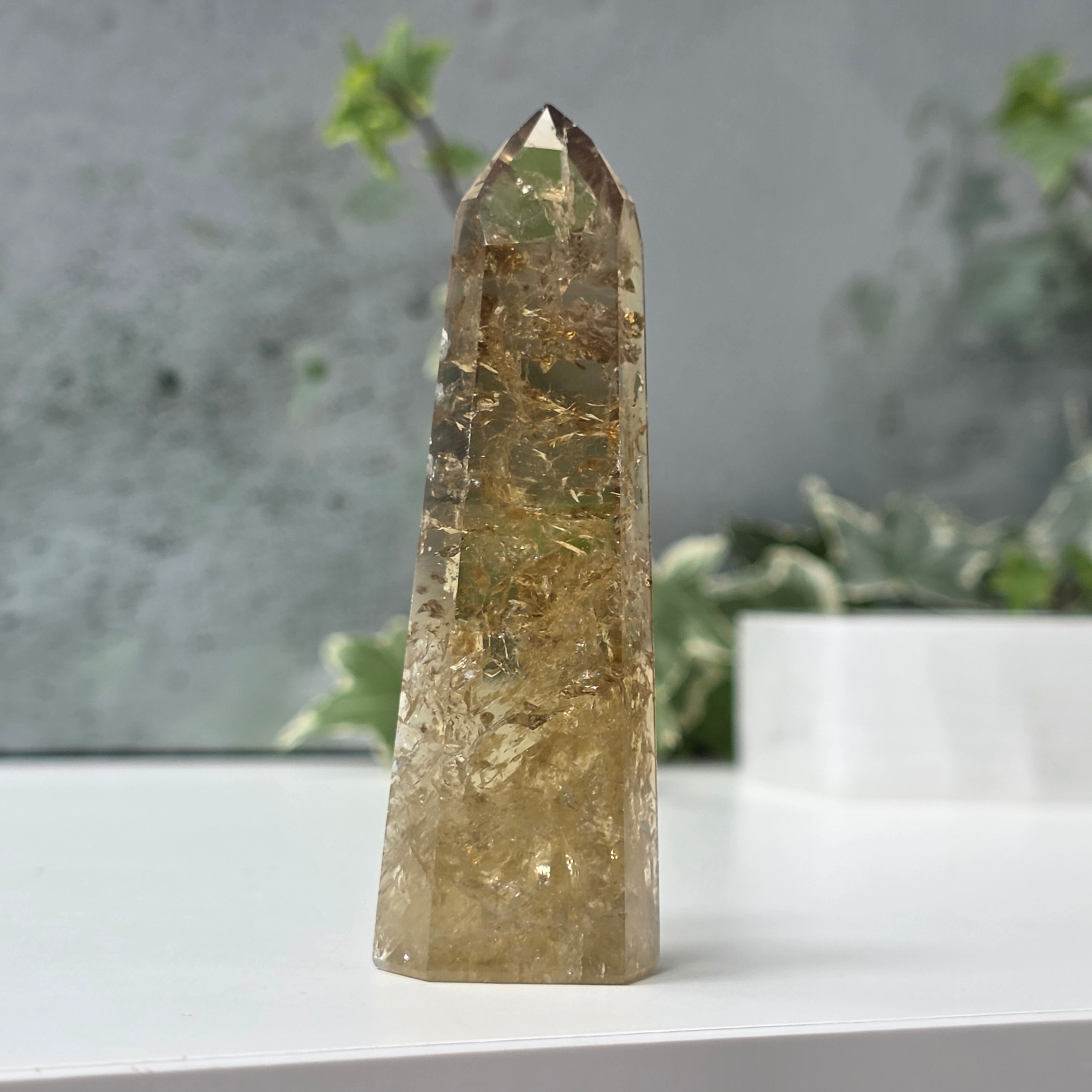 Obelisc citrin Brazilia calitate Extra AAA | Model 18