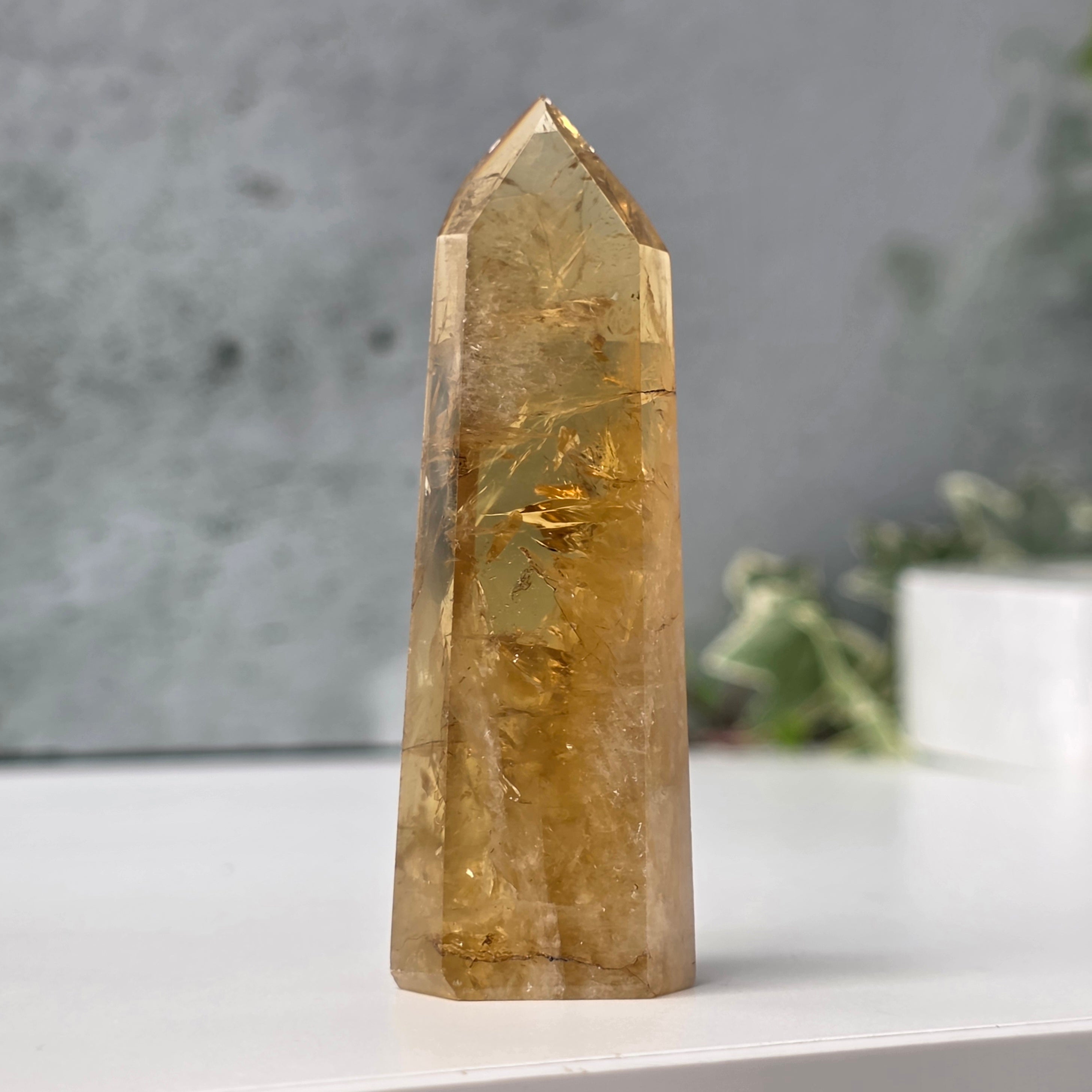 Obelisc citrin Brazilia calitate Extra AAA | Model 21