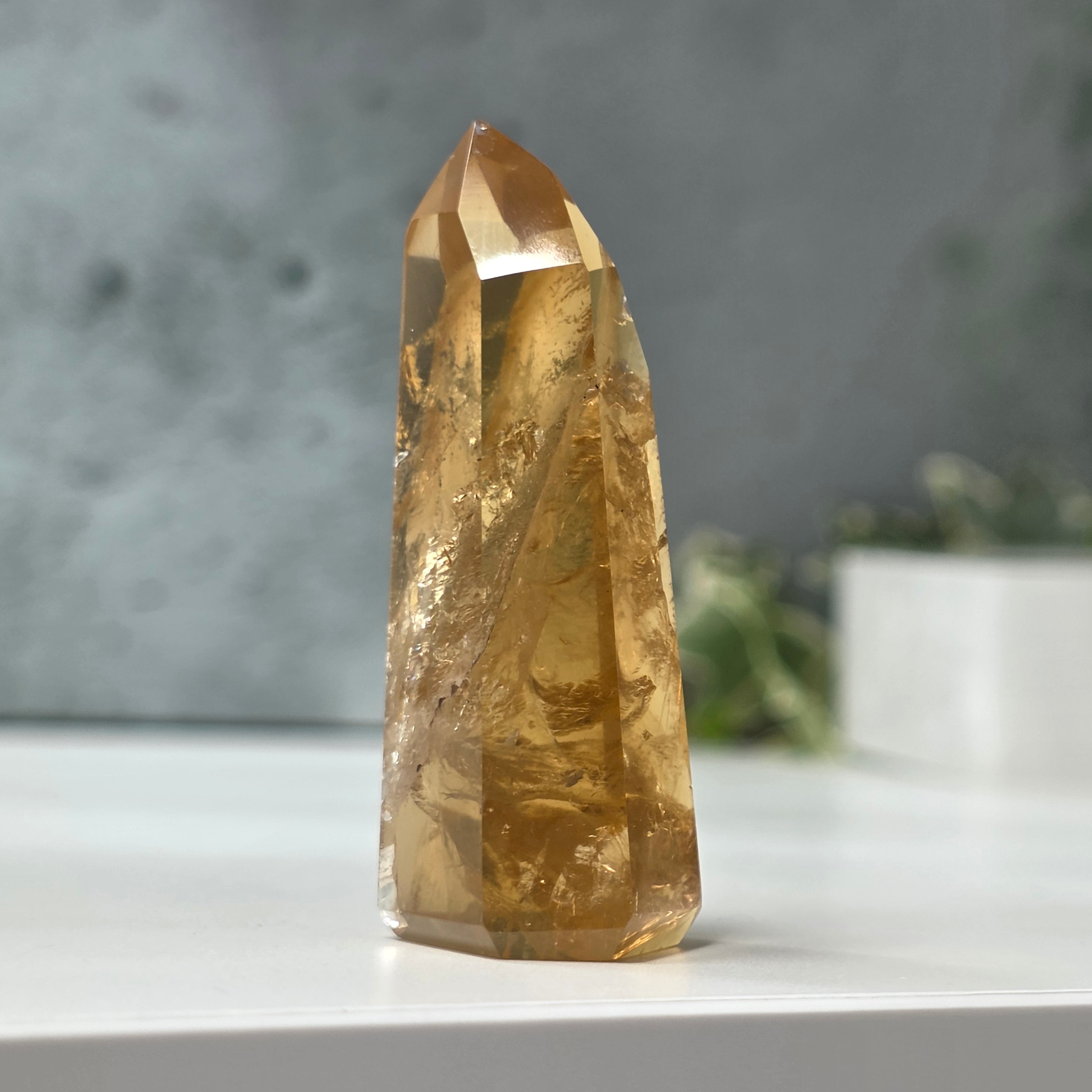 Obelisc citrin Brazilia calitate Extra AAA | Model 23