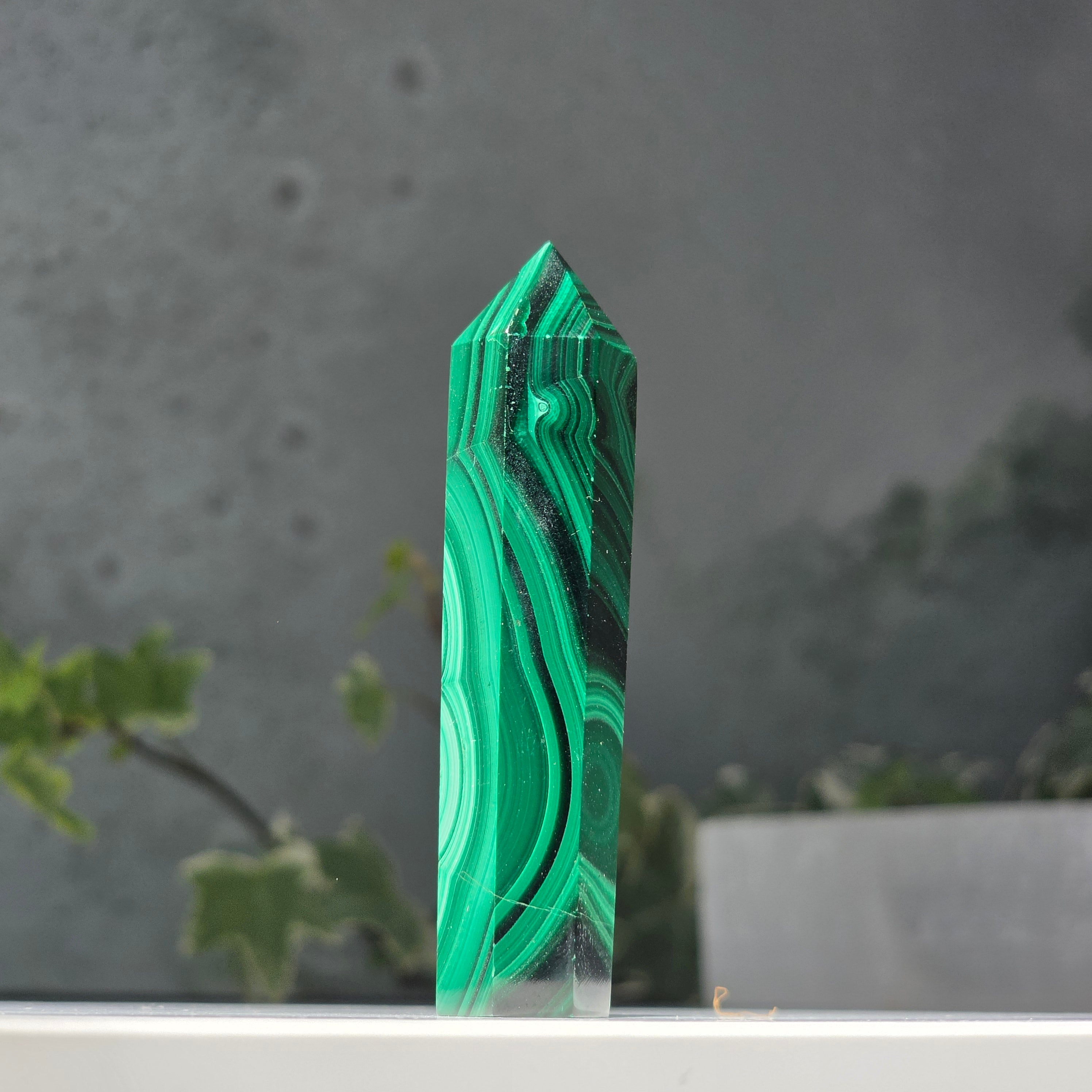 Obelisc malachit unicat | Model 10