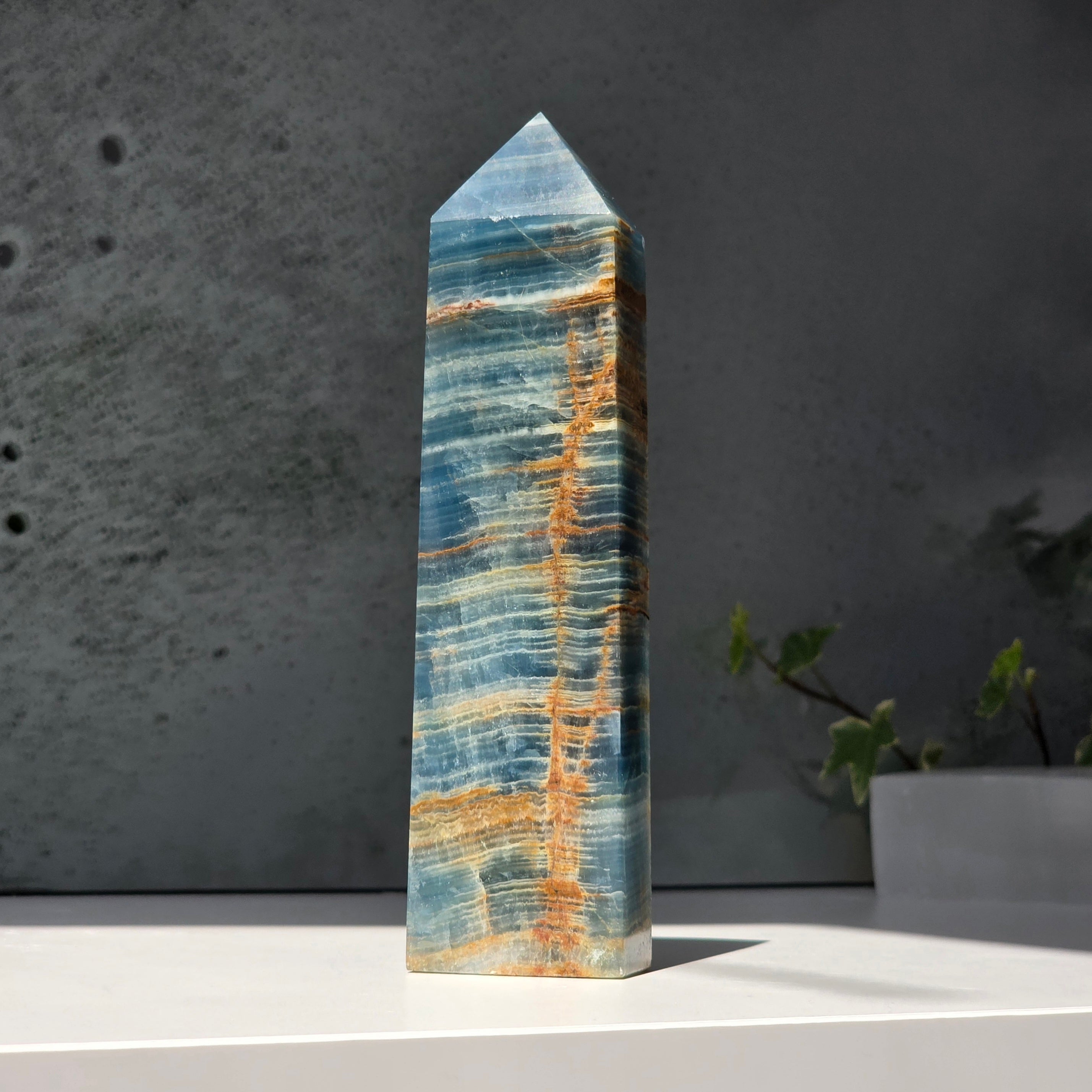 Obelisc onix albastru| Model 3