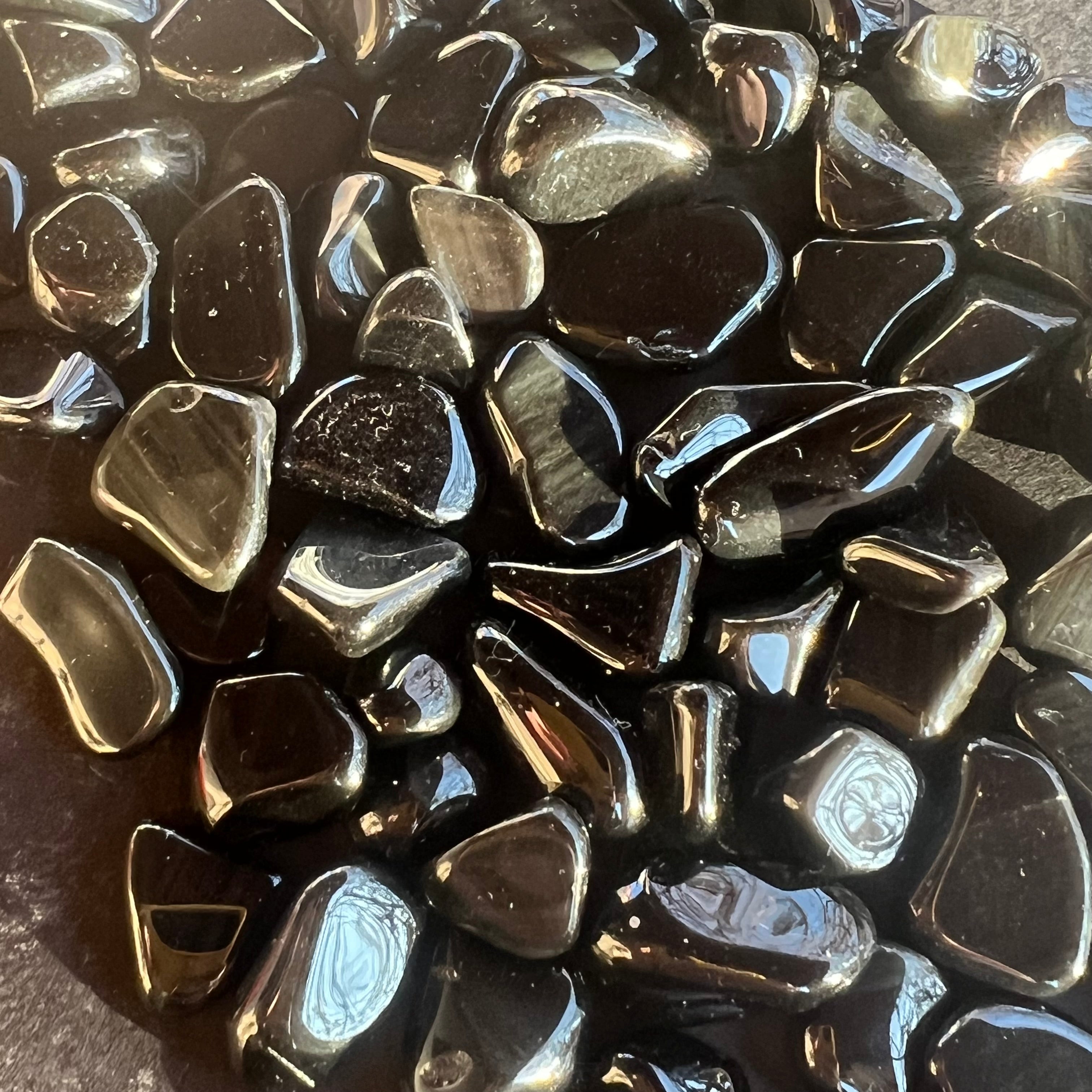 Obsidian piatra rulata mini model 2