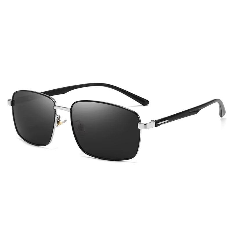 Ochelari de soare pentru barbati, SG065, Negru/Argintiu - poza 1