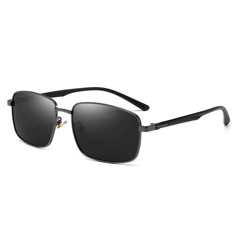 Ochelari de soare pentru barbati, SG067, Negru/Gri inchis - poza 1