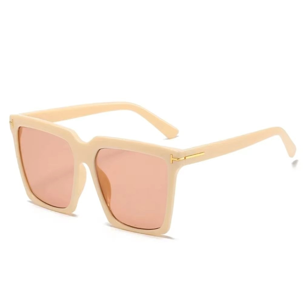 Ochelari de soare pentru femei, SG073, Crem - poza 1
