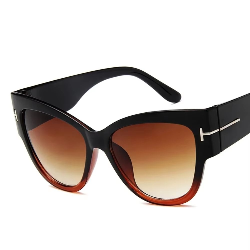 Ochelari de soare pentru femei, SG095, Negru/Maro - poza 1