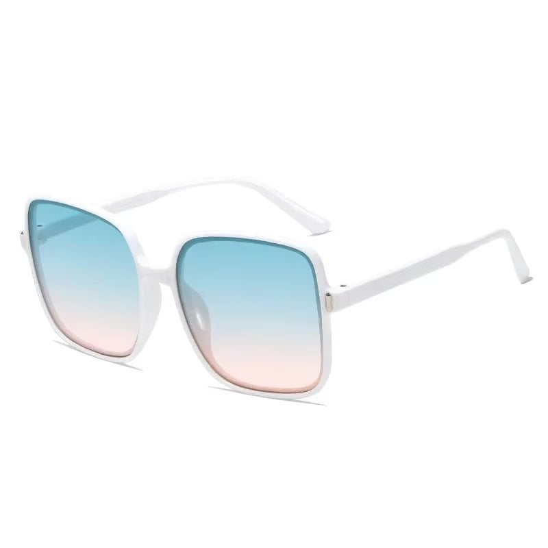 Ochelari de soare pentru femei, SG139, Alb/Albastru - poza 1