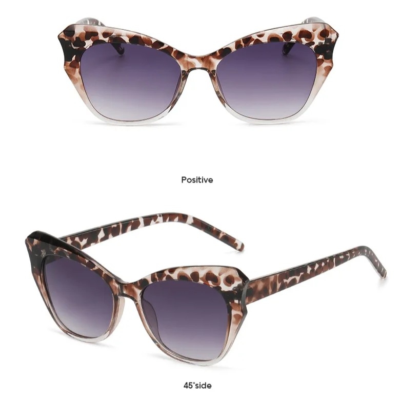 Ochelari de soare pentru femei, SG197, Animal print - poza 4