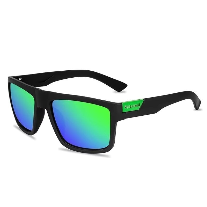 Ochelari de soare unisex, SG025, Negru/Verde - poza 1