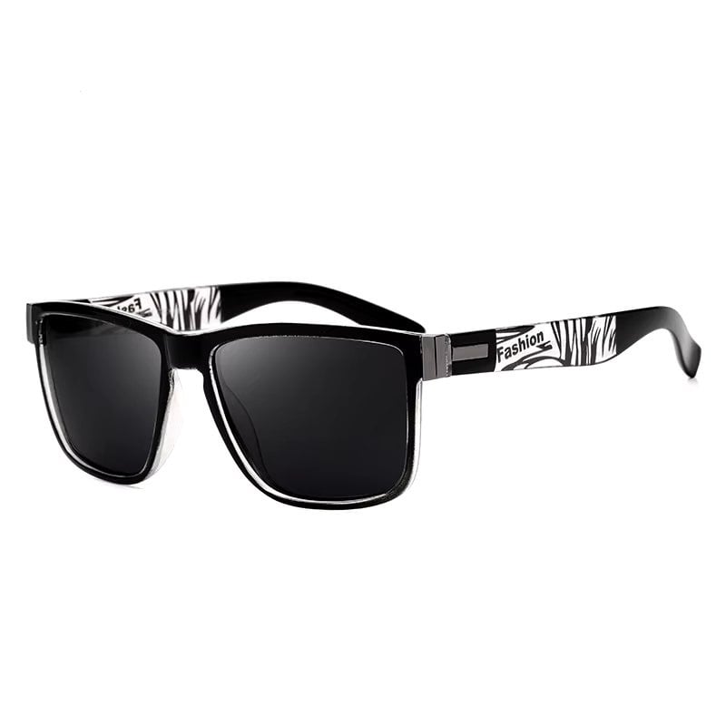 Ochelari de soare unisex, SG029, Negru/Alb - poza 1