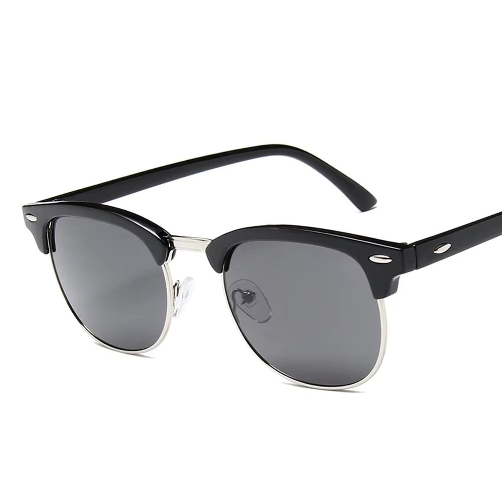 Ochelari de soare unisex, SG048, Negru/Argintiu - poza 1
