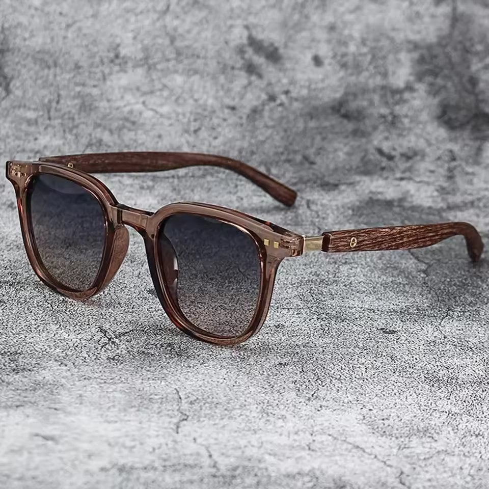 Ochelari de soare unisex, SG123, Maro - poza 1