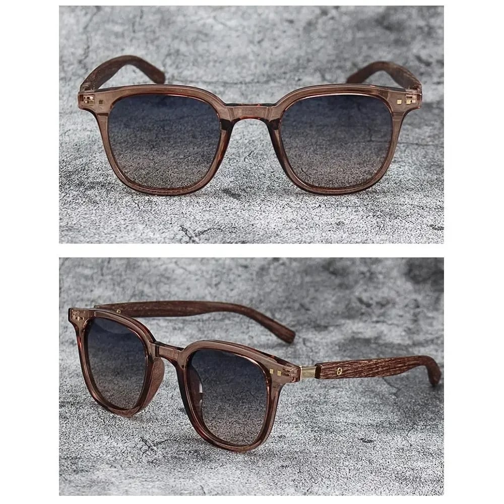 Ochelari de soare unisex, SG123, Maro - poza 4