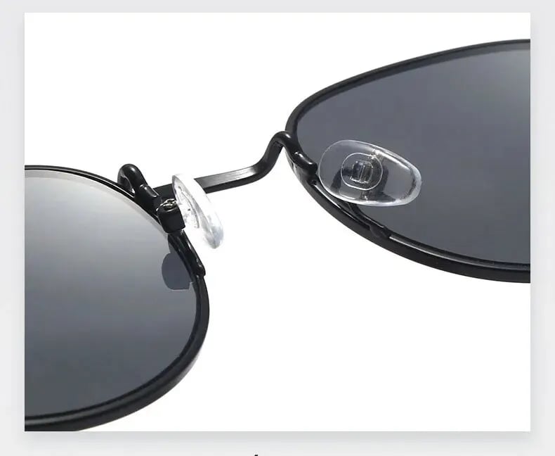 Ochelari de soare unisex, SG136, Negru/Auriu - poza 4