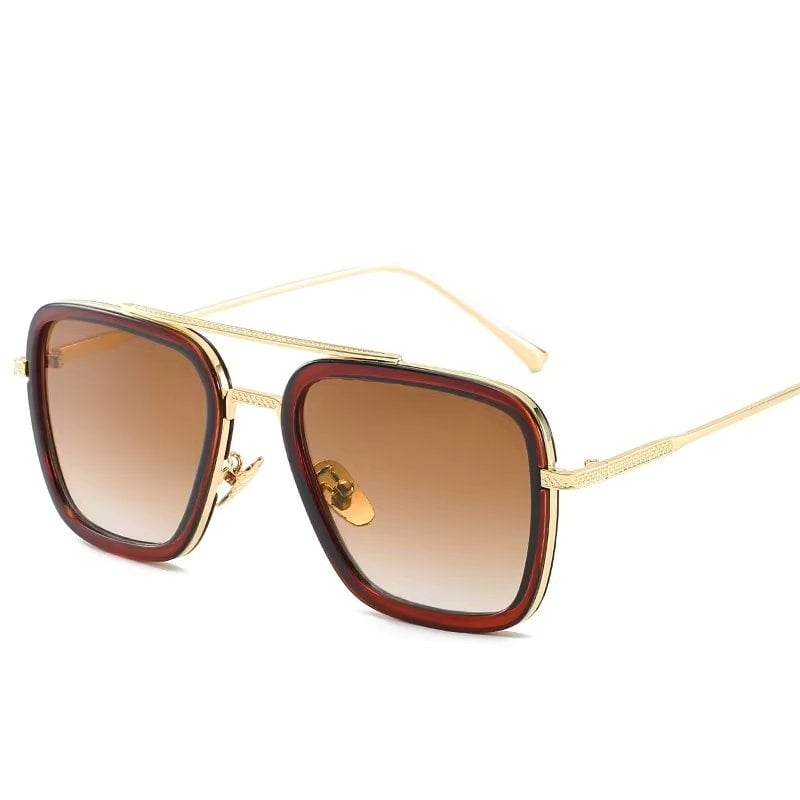 Ochelari de soare unisex, SG167, Maro - poza 1