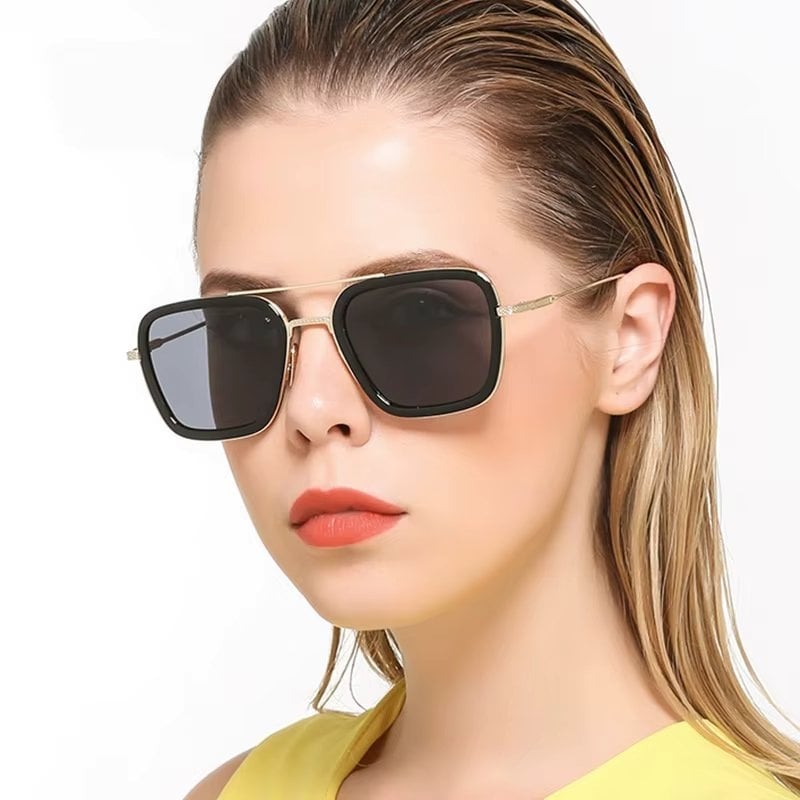 Ochelari de soare unisex, SG167, Maro - poza 3