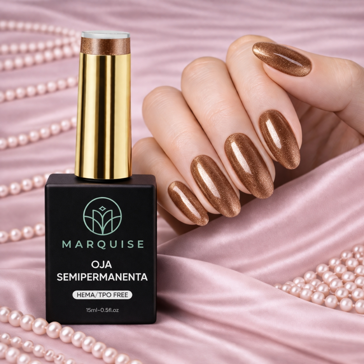 Oja semipermanenta HEMA/TPO FREE, Marquise, Fantasy J1043, 15 ml - poza 2