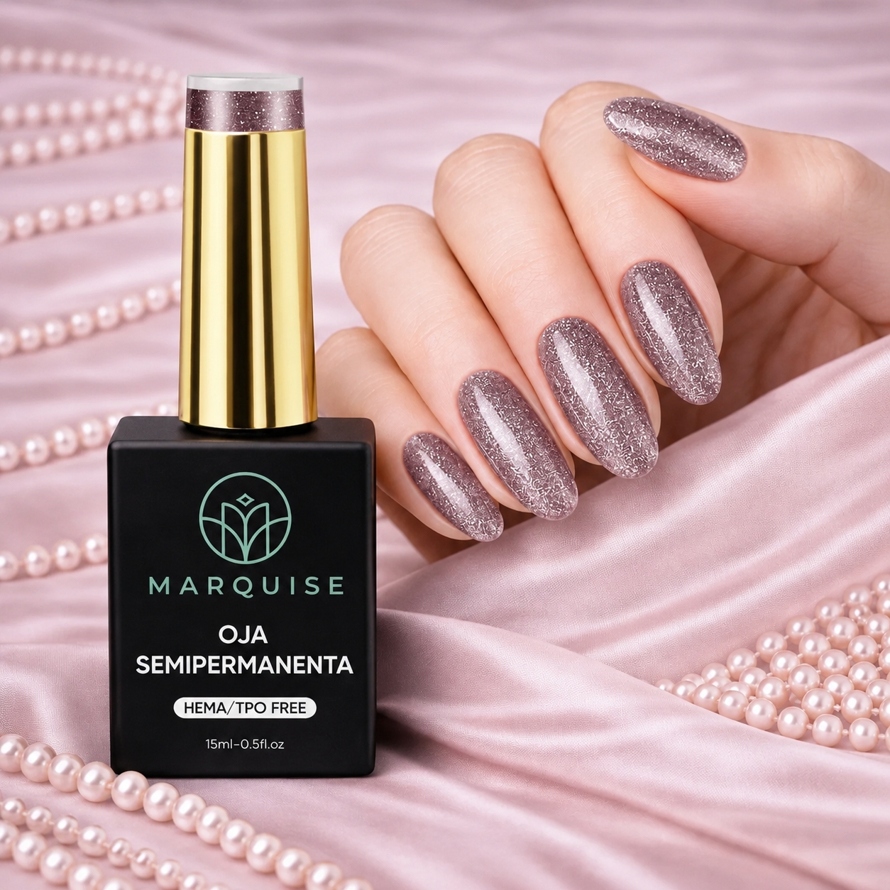 Oja semipermanenta HEMA/TPO FREE, Marquise, Fantasy J1047, 15 ml - poza 2