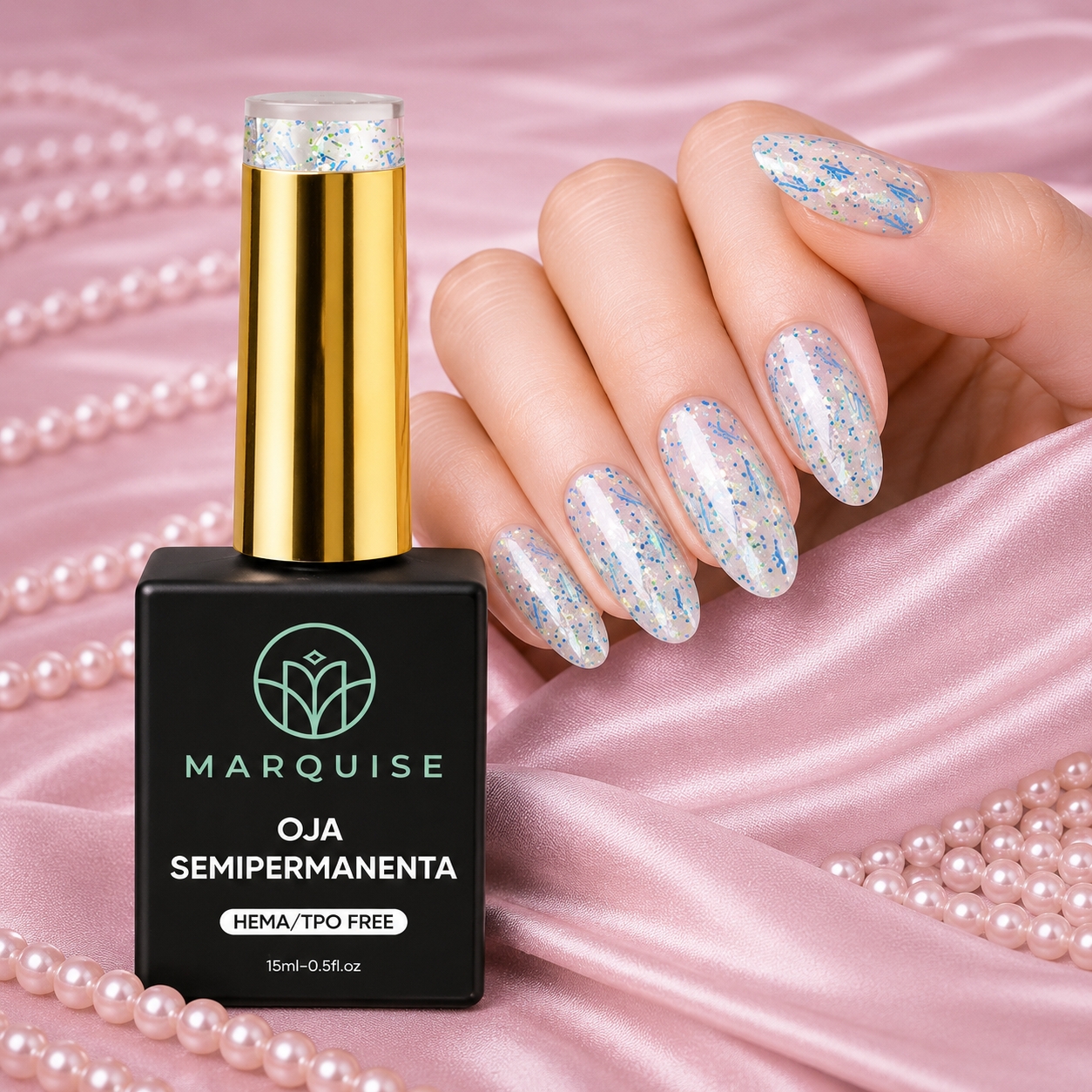 Oja semipermanenta HEMA/TPO FREE, Marquise, Fantasy J1066, 15 ml - poza 2