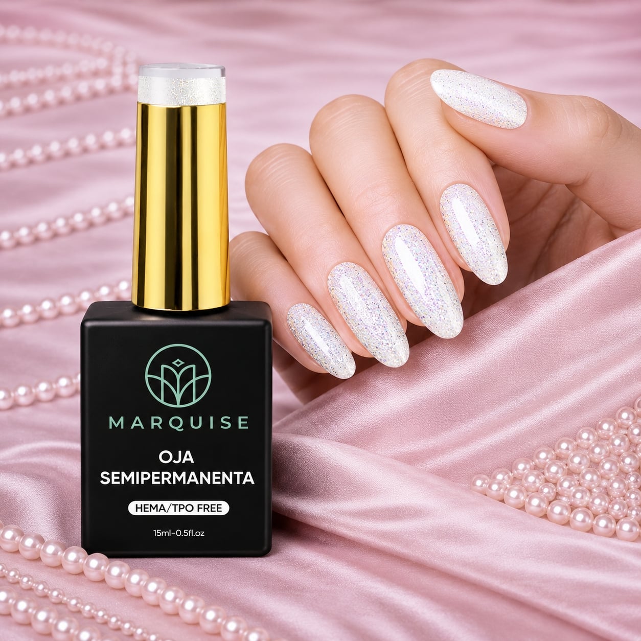 Oja semipermanenta HEMA/TPO FREE, Marquise, Fantasy J1083, 15 ml - poza 2