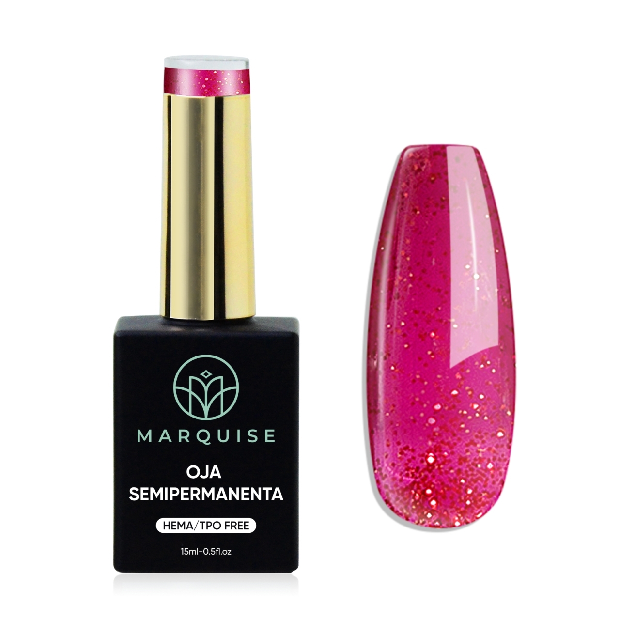 Oja semipermanenta HEMA/TPO FREE, Marquise, Fantasy J1128, 15 ml - poza 1