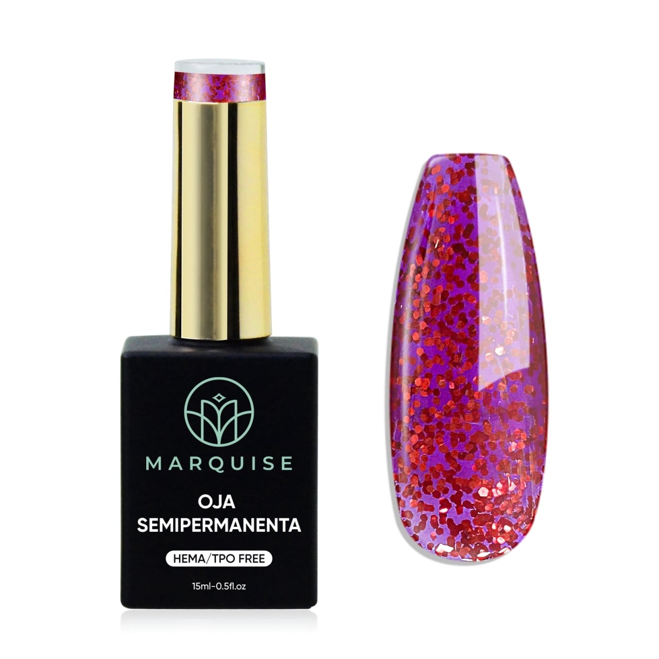 Oja semipermanenta HEMA/TPO FREE, Marquise, Fantasy J962, 15 ml - poza 1