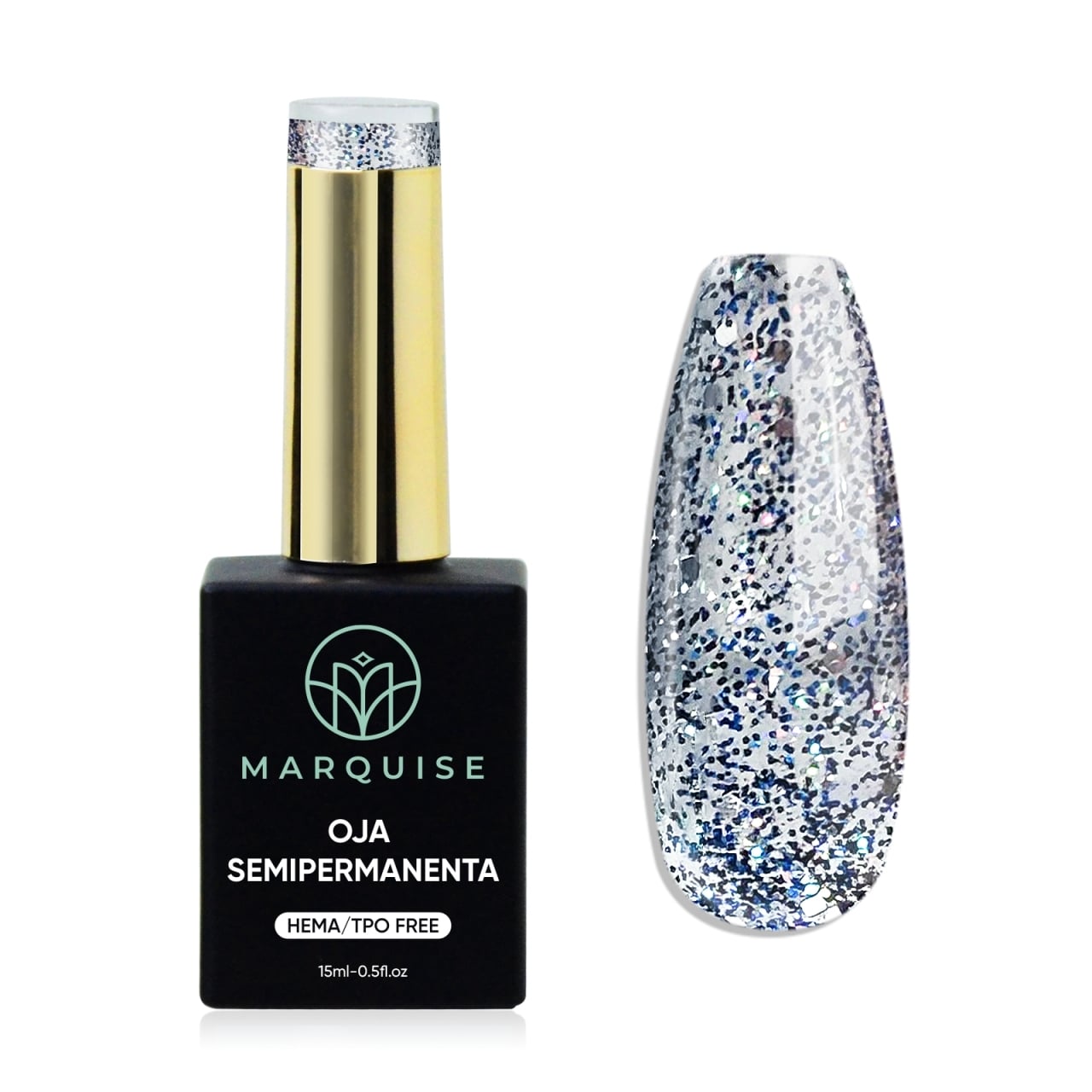 Oja semipermanenta HEMA/TPO FREE, Marquise, Fantasy J976, 15 ml - poza 1