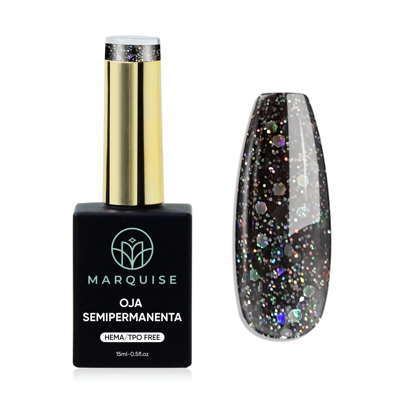 Oja semipermanenta HEMA/TPO FREE, Marquise, Fantasy J989, 15 ml - poza 1