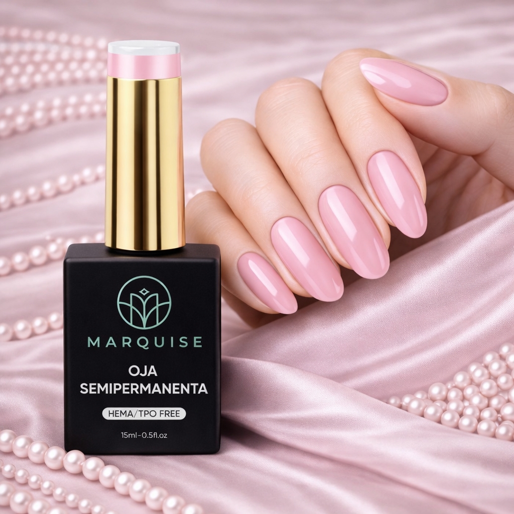 Oja semipermanenta HEMA/TPO FREE, Marquise, Nude LTS010, 15 ml - poza 2
