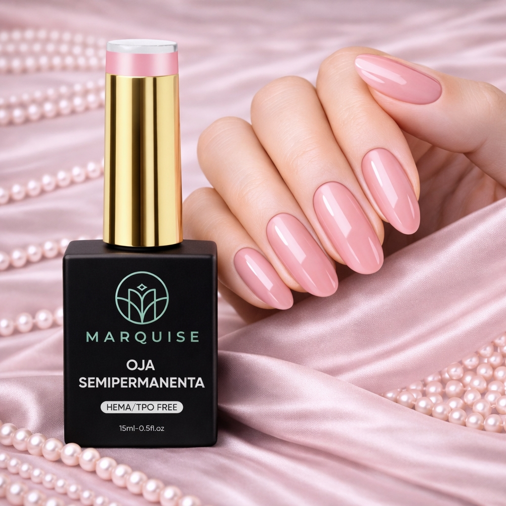 Oja semipermanenta HEMA/TPO FREE, Marquise, Nude LTS012, 15 ml - poza 2