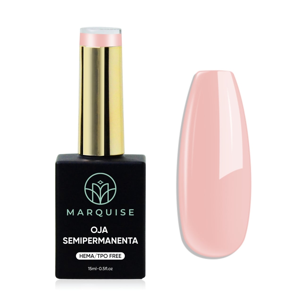 Oja semipermanenta HEMA/TPO FREE, Marquise, Nude LTS018, 15 ml - poza 1