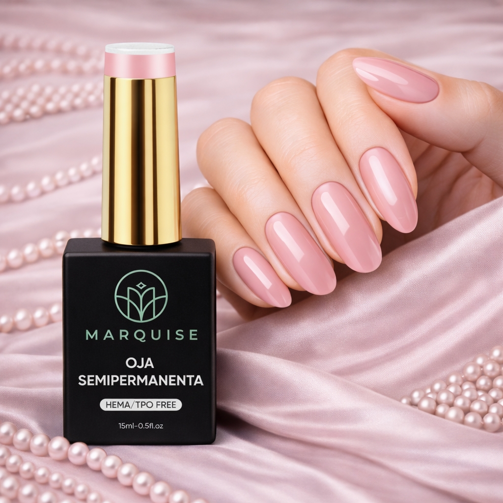 Oja semipermanenta HEMA/TPO FREE, Marquise, Nude LTS018, 15 ml - poza 2