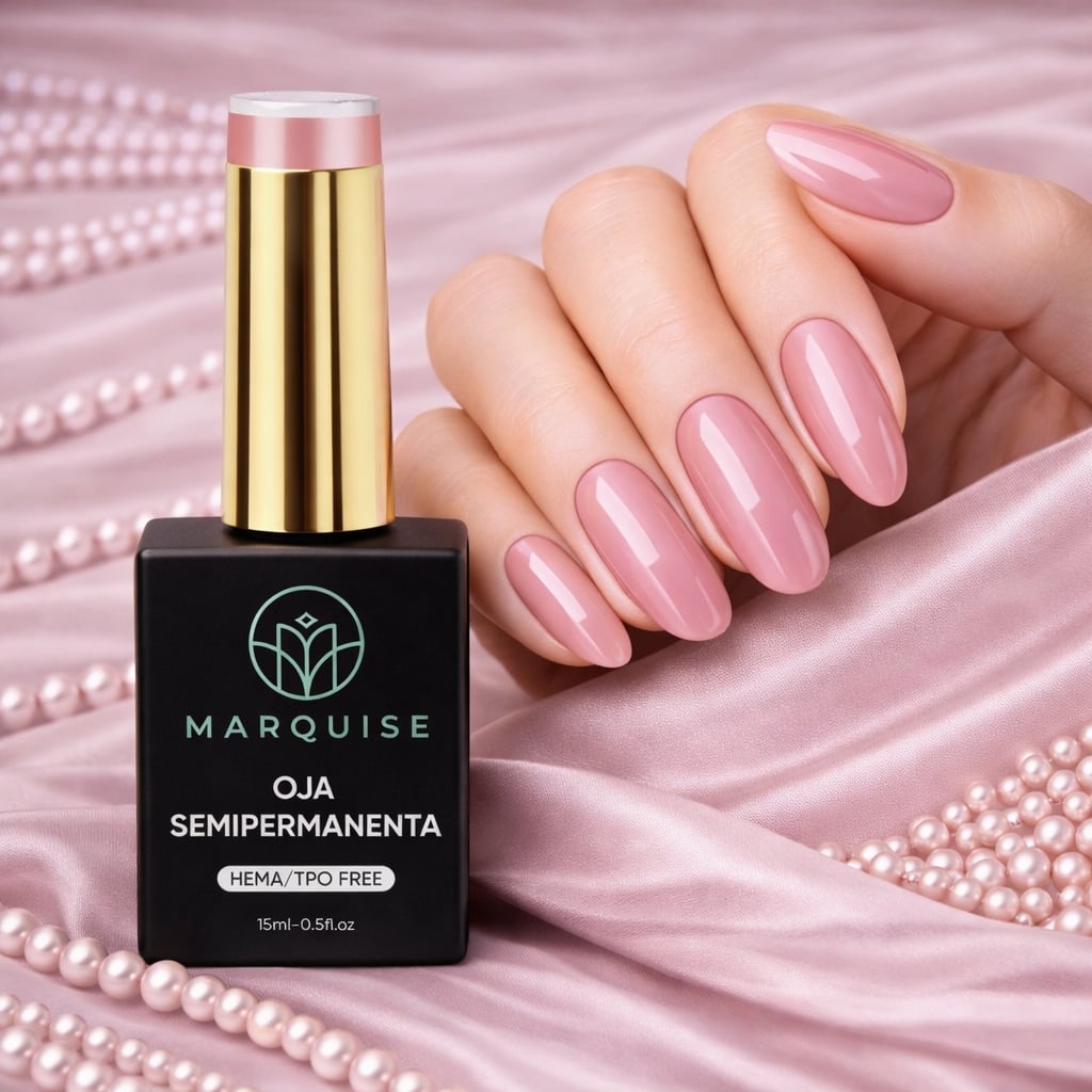 Oja semipermanenta HEMA/TPO FREE, Marquise, Nude LTS021, 15 ml - poza 2
