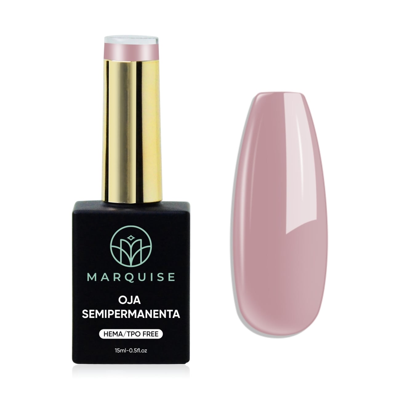 Oja semipermanenta HEMA/TPO FREE, Marquise, Nude LTS024, 15 ml - poza 1
