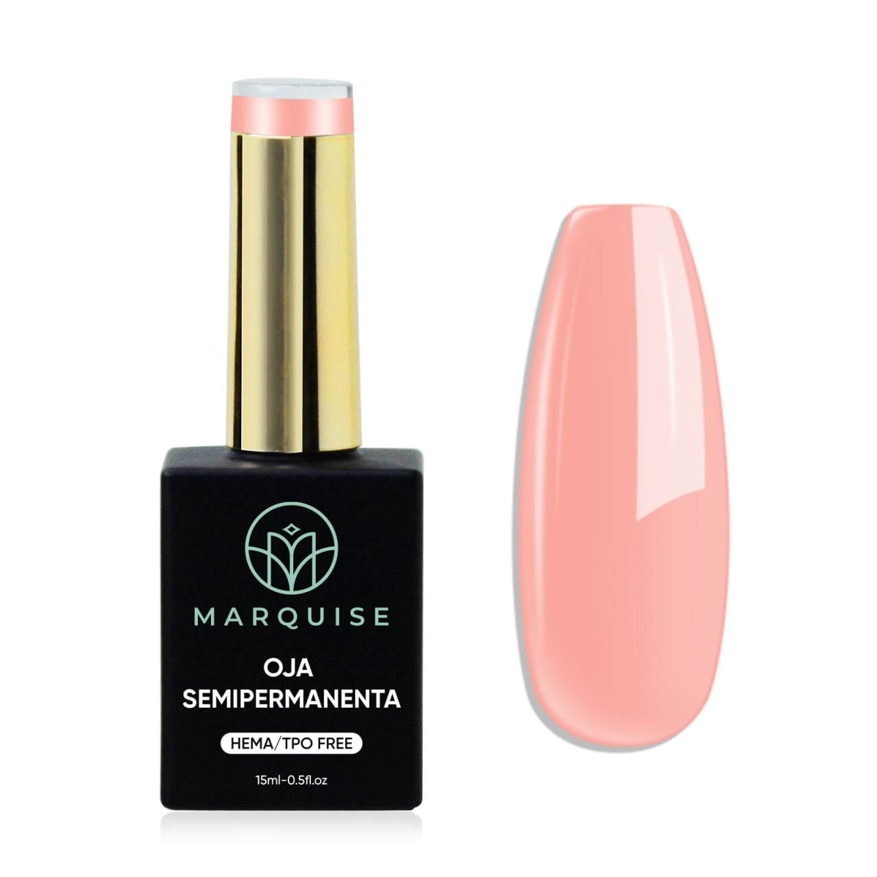 Oja semipermanenta HEMA/TPO FREE, Marquise, Nude LTS08, 15 ml