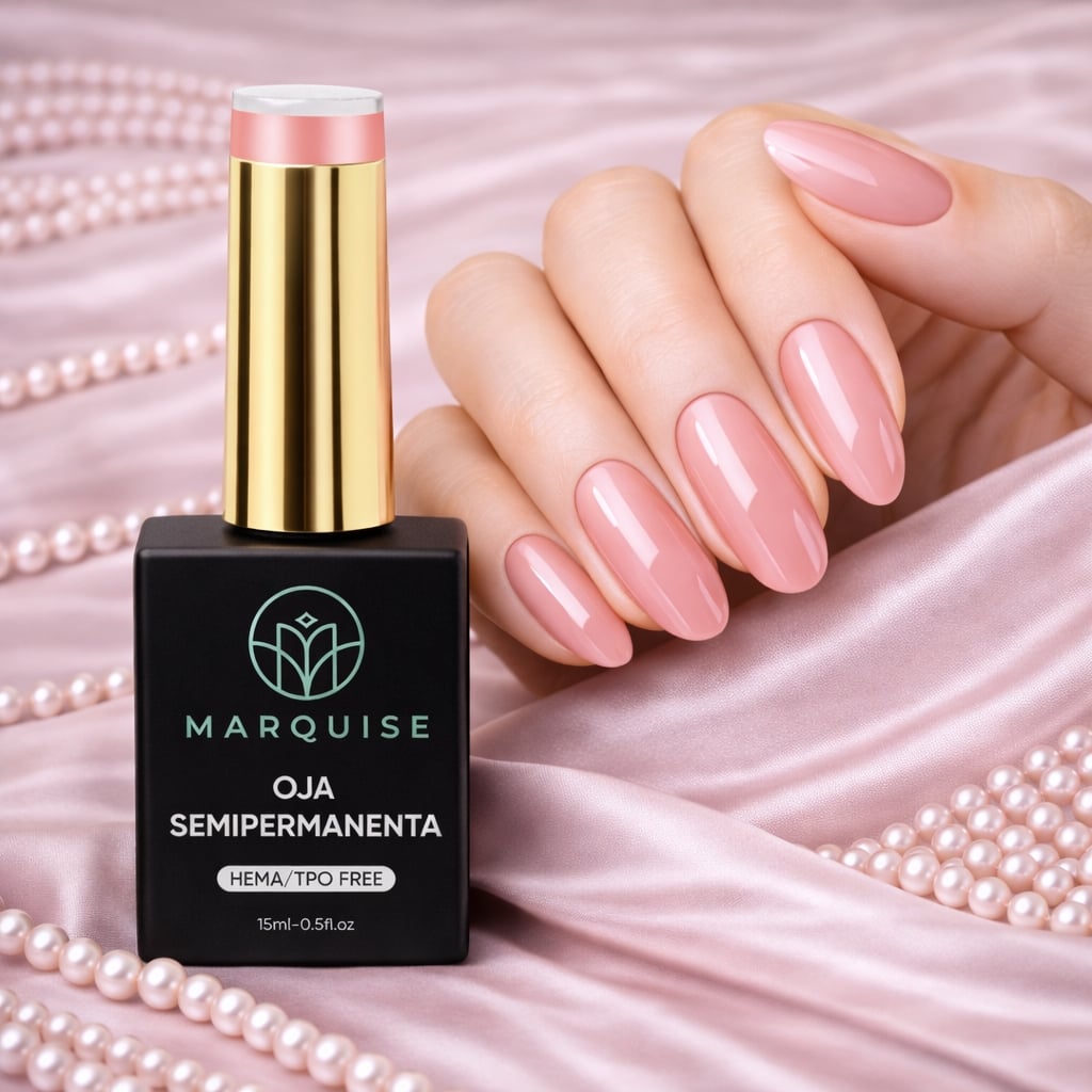 Oja semipermanenta HEMA/TPO FREE, Marquise, Nude LTS08, 15 ml - poza 2