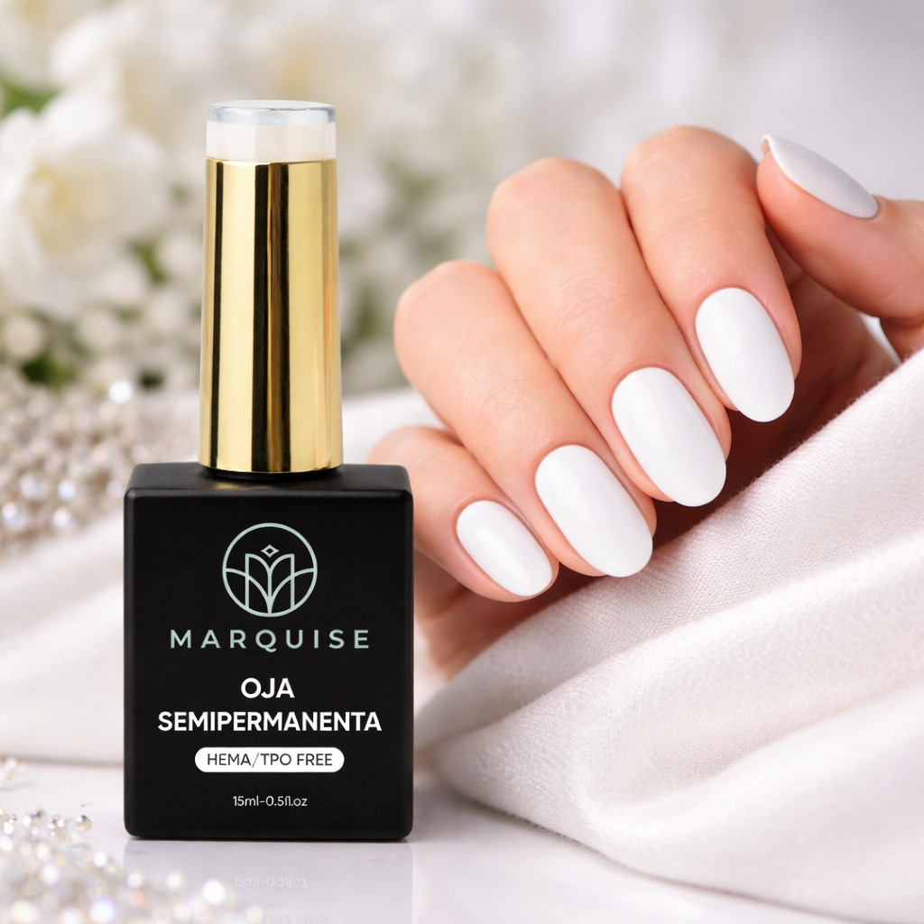 Oja semipermanenta HEMA/TPO FREE, Marquise, Pure Color JY001, 15 ml - poza 2