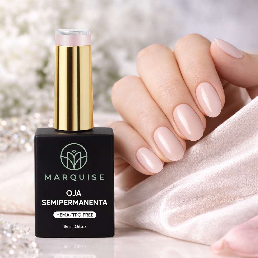 Oja semipermanenta HEMA/TPO FREE, Marquise, Pure Color JY019, 15 ml - poza 2