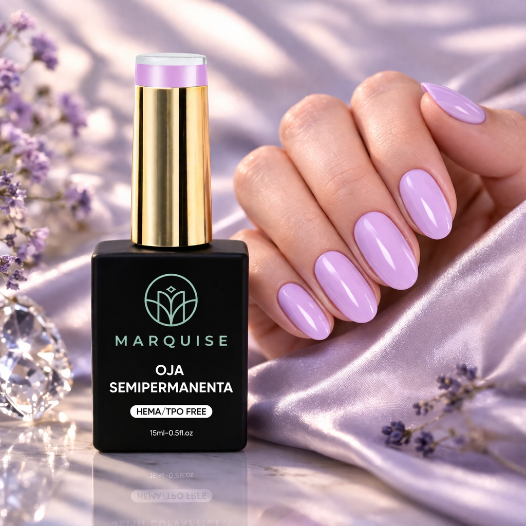 Oja semipermanenta HEMA/TPO FREE, Marquise, Pure Color JY065, 15 ml - poza 2