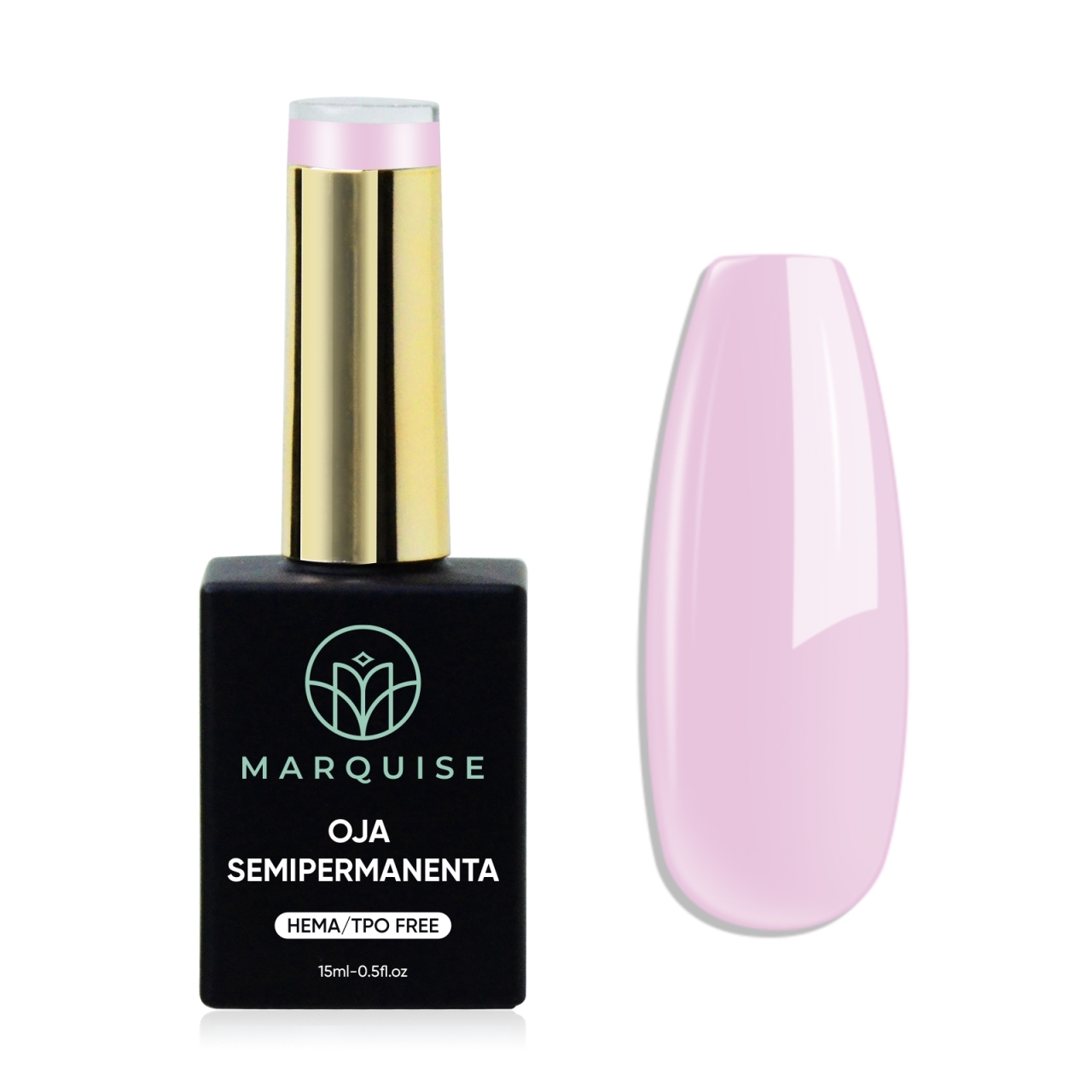 Oja semipermanenta HEMA/TPO FREE, Marquise, Pure Color JY068, 15 ml - poza 1