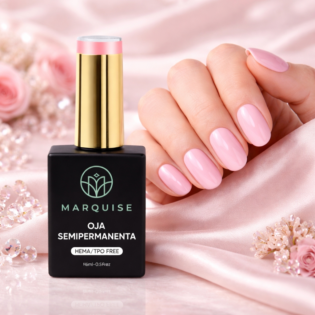 Oja semipermanenta HEMA/TPO FREE, Marquise, Pure Color JY070, 15 ml - poza 2