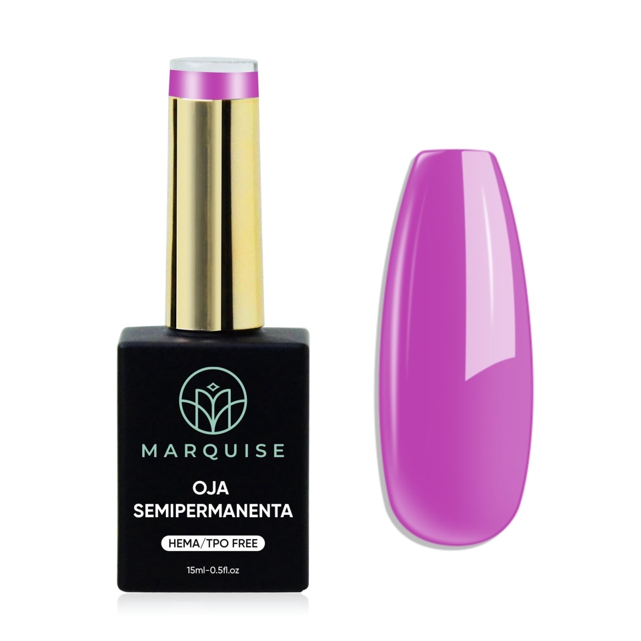 Oja semipermanenta HEMA/TPO FREE, Marquise, Pure Color JY086, 15 ml - poza 1