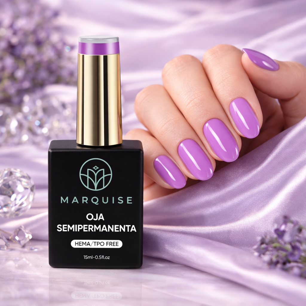 Oja semipermanenta HEMA/TPO FREE, Marquise, Pure Color JY086, 15 ml - poza 2