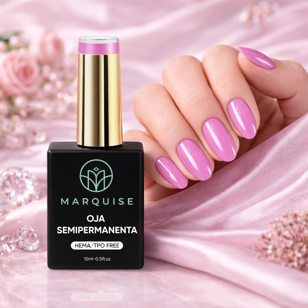 Oja semipermanenta HEMA/TPO FREE, Marquise, Pure Color JY088, 15 ml - poza 2