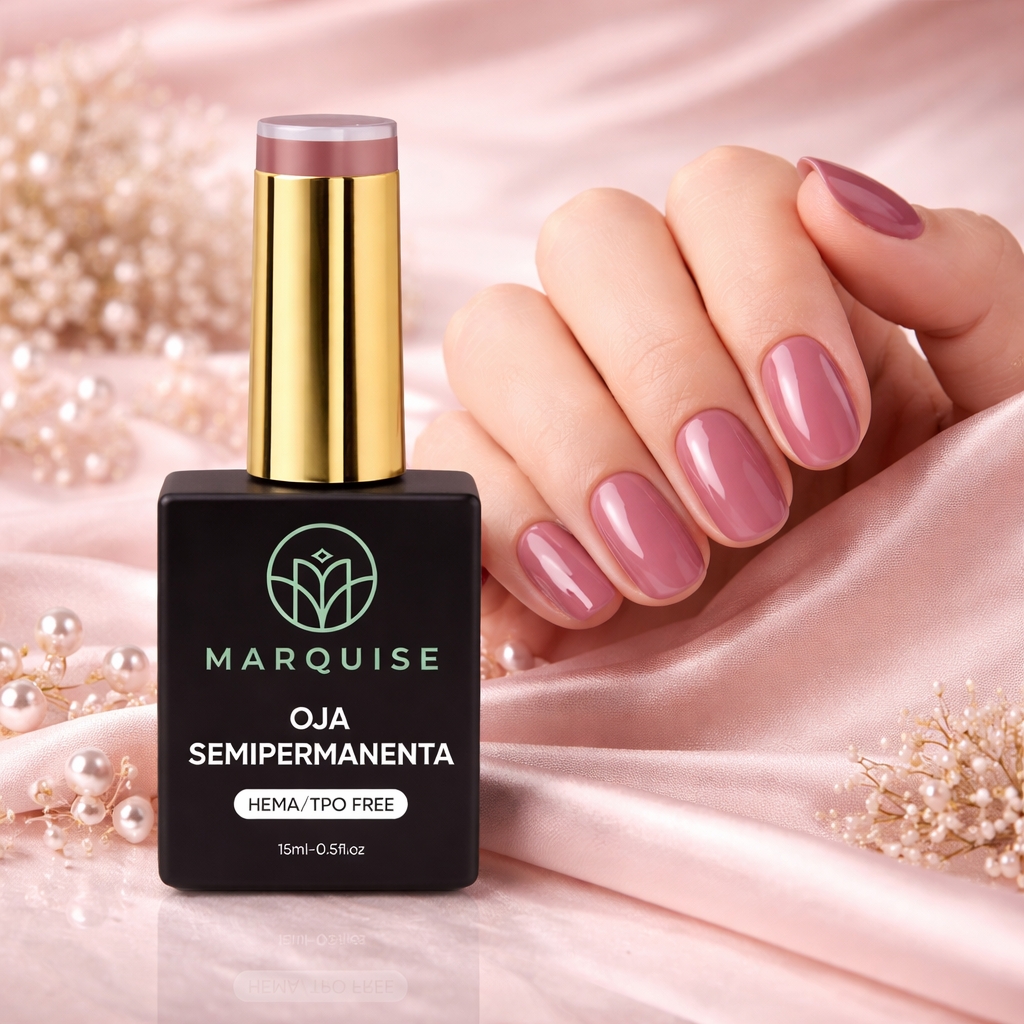 Oja semipermanenta HEMA/TPO FREE, Marquise, Pure Color JY117, 15 ml - poza 2