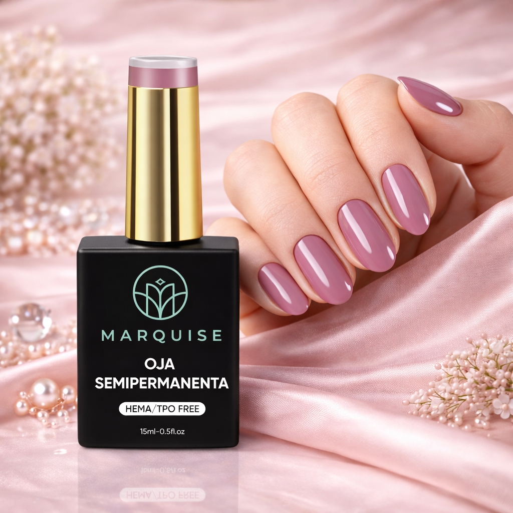Oja semipermanenta HEMA/TPO FREE, Marquise, Pure Color JY124, 15 ml - poza 2