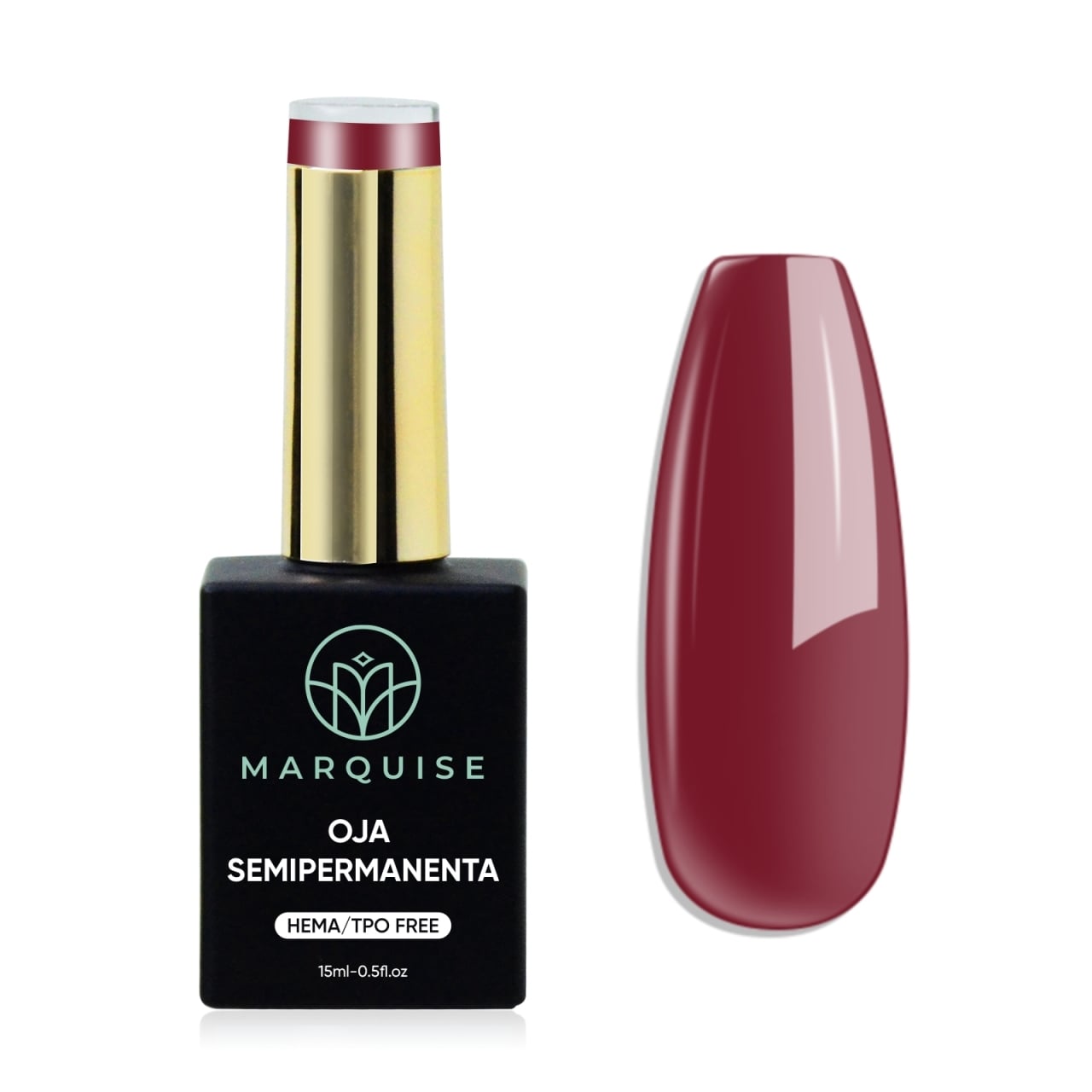 Oja semipermanenta HEMA/TPO FREE, Marquise, Pure Color JY127, 15 ml - poza 1