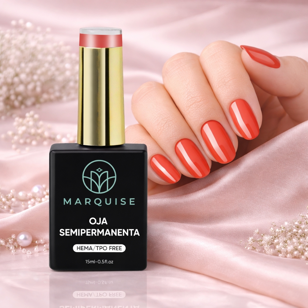Oja semipermanenta HEMA/TPO FREE, Marquise, Pure Color JY141, 15 ml - poza 2