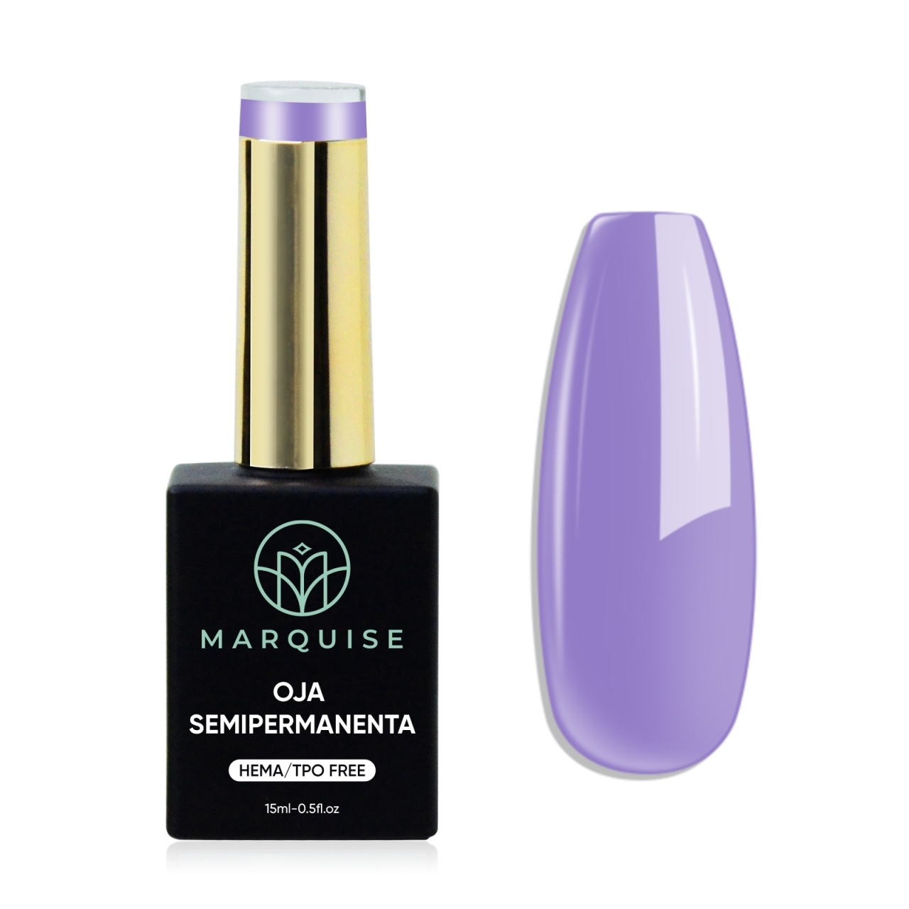 Oja semipermanenta HEMA/TPO FREE, Marquise, Pure Color JY302, 15 ml - poza 1